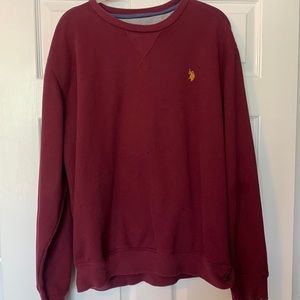 Men’s xl red polo sweater luxury feel